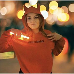 Divided | Tops | Hotter Than Hell Hoodie Sweatshirt Halloween | Poshmark